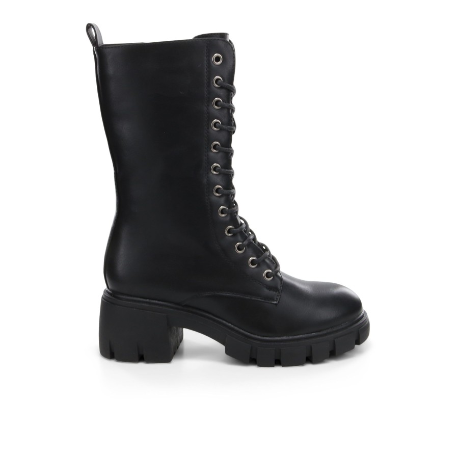 Women'S Number One Shoes Calf High | Oakly Boots Black