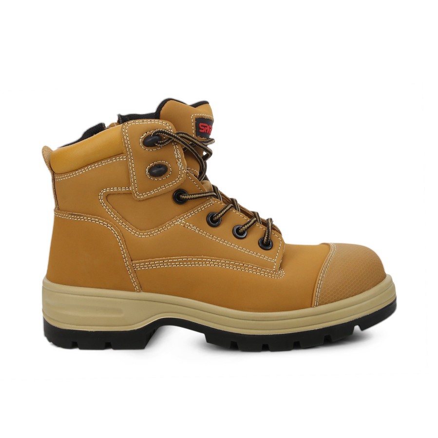 Men'S Number One Shoes Safety | Ignition Safety Boots Wheat