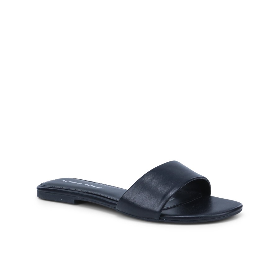 Women'S Number One Shoes Slides | Capri Women'S Slides Black