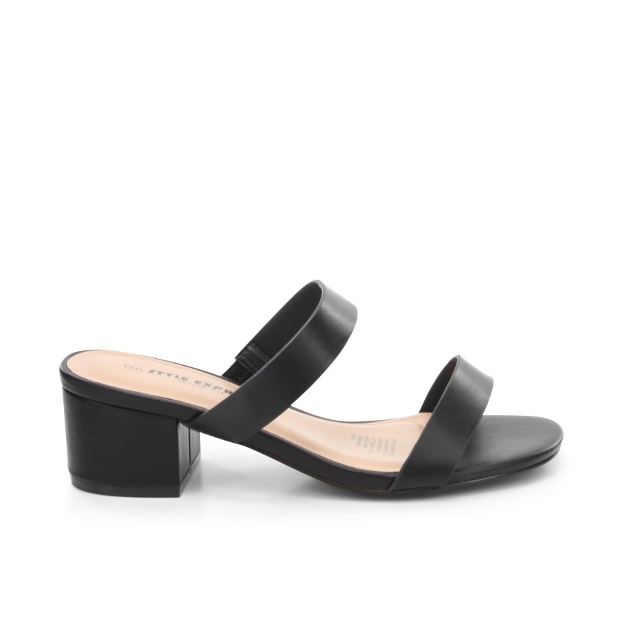 Women'S Number One Shoes Mules | Gemma Block Heels - Wide Fit