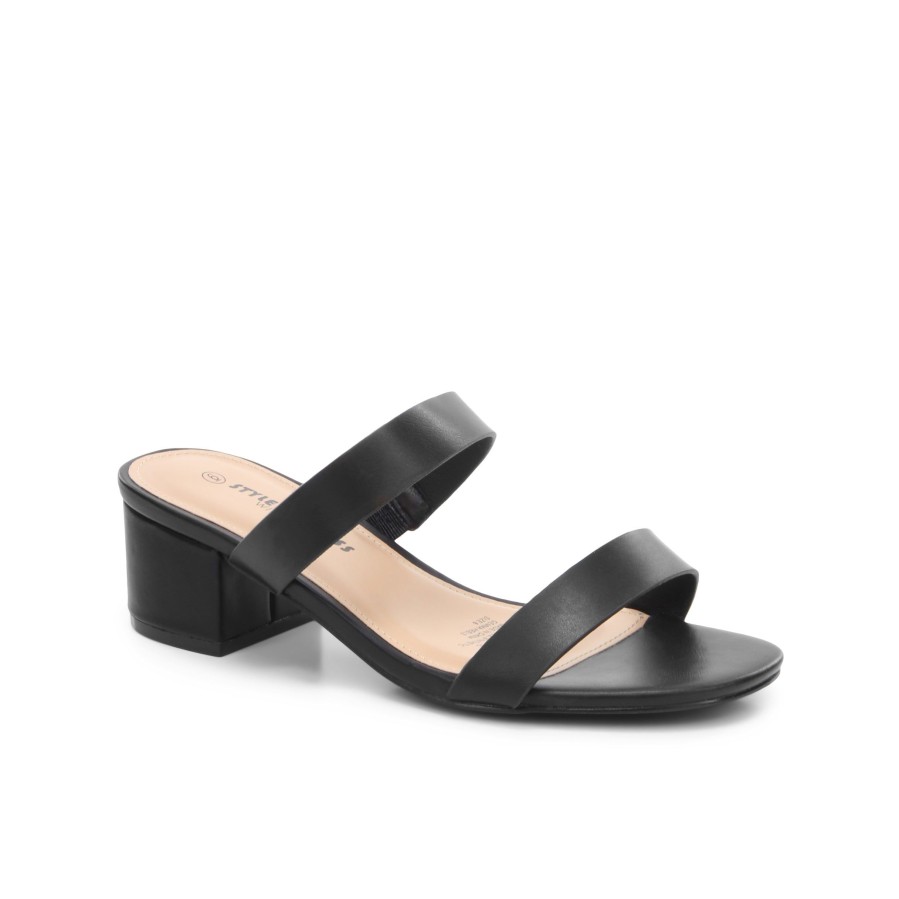 Women'S Number One Shoes Mules | Gemma Block Heels - Wide Fit