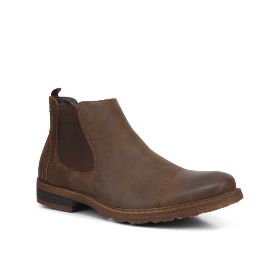 Men'S Number One Shoes Chelsea | Kit Ankle Boots Brown