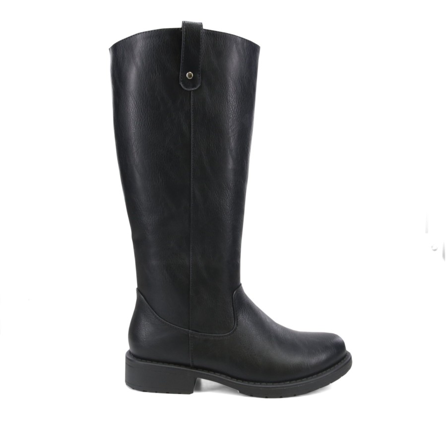 Women'S Number One Shoes Knee High | Aura Knee High Boots Black