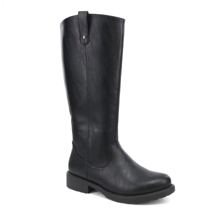 Women'S Number One Shoes Knee High | Aura Knee High Boots Black