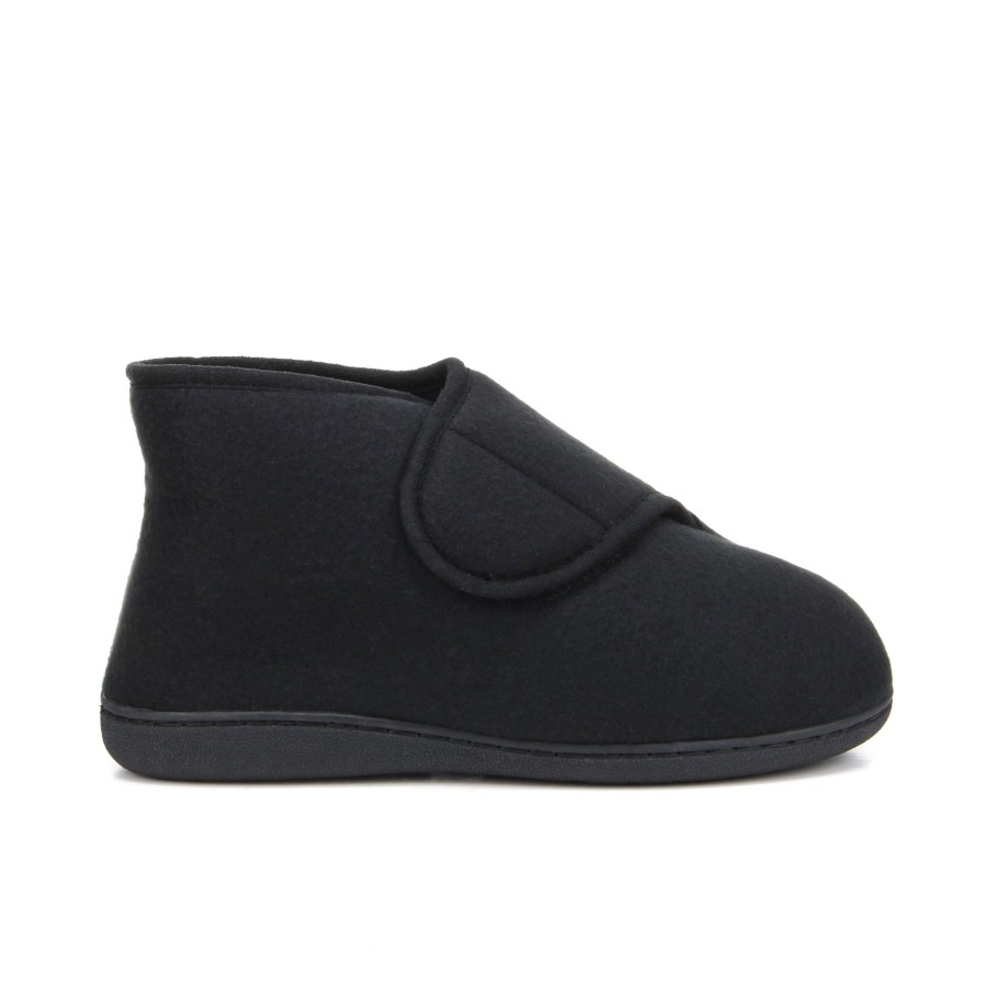 Men'S Number One Shoes Closed Slippers | Vincent Slippers Black