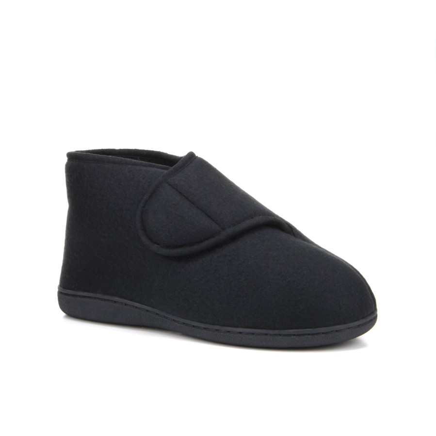 Men'S Number One Shoes Closed Slippers | Vincent Slippers Black