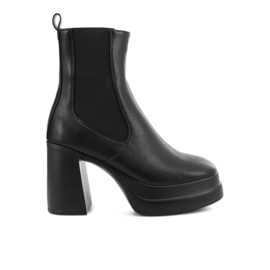 Women'S Number One Shoes Ankle | Zeppelin Platform Boots Black