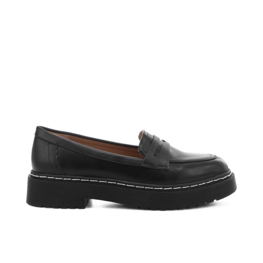 Women'S Number One Shoes Loafers | Collins Loafers Black