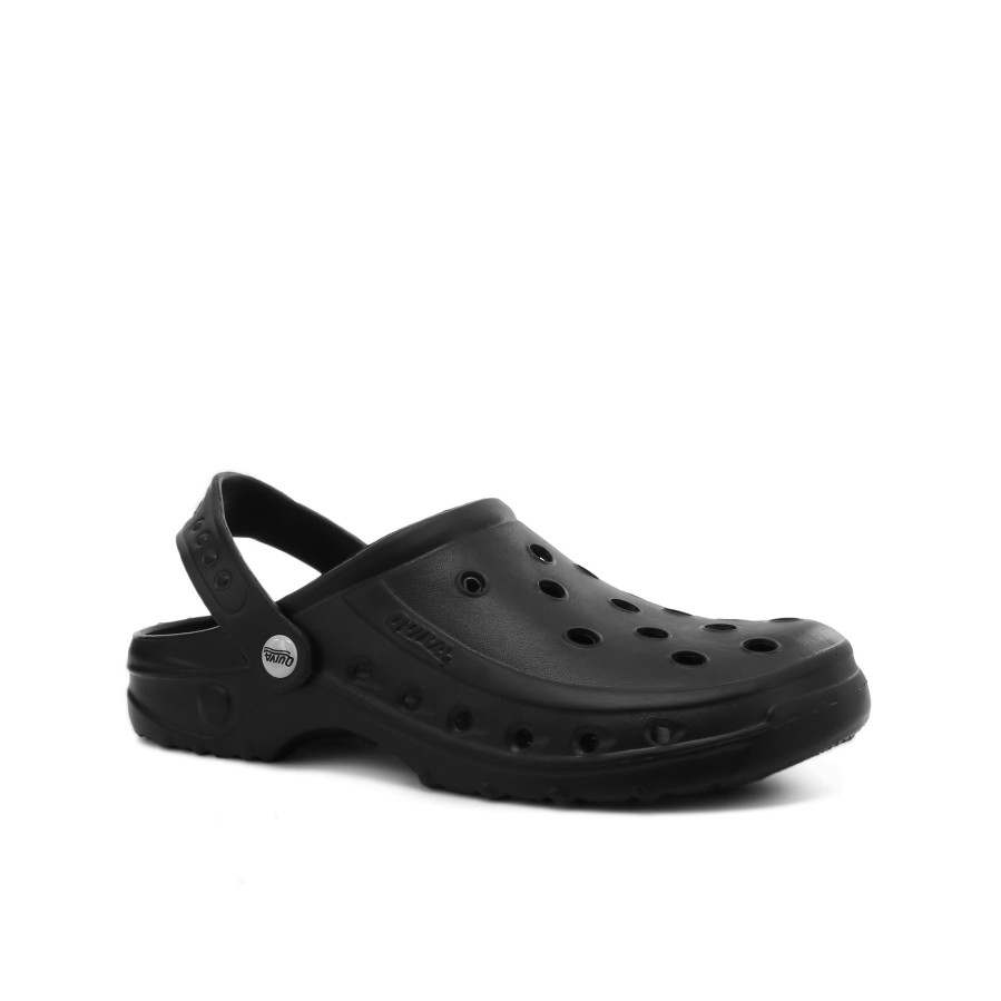 Men'S Number One Shoes Slides | Quiva Scuffs - Adults Black