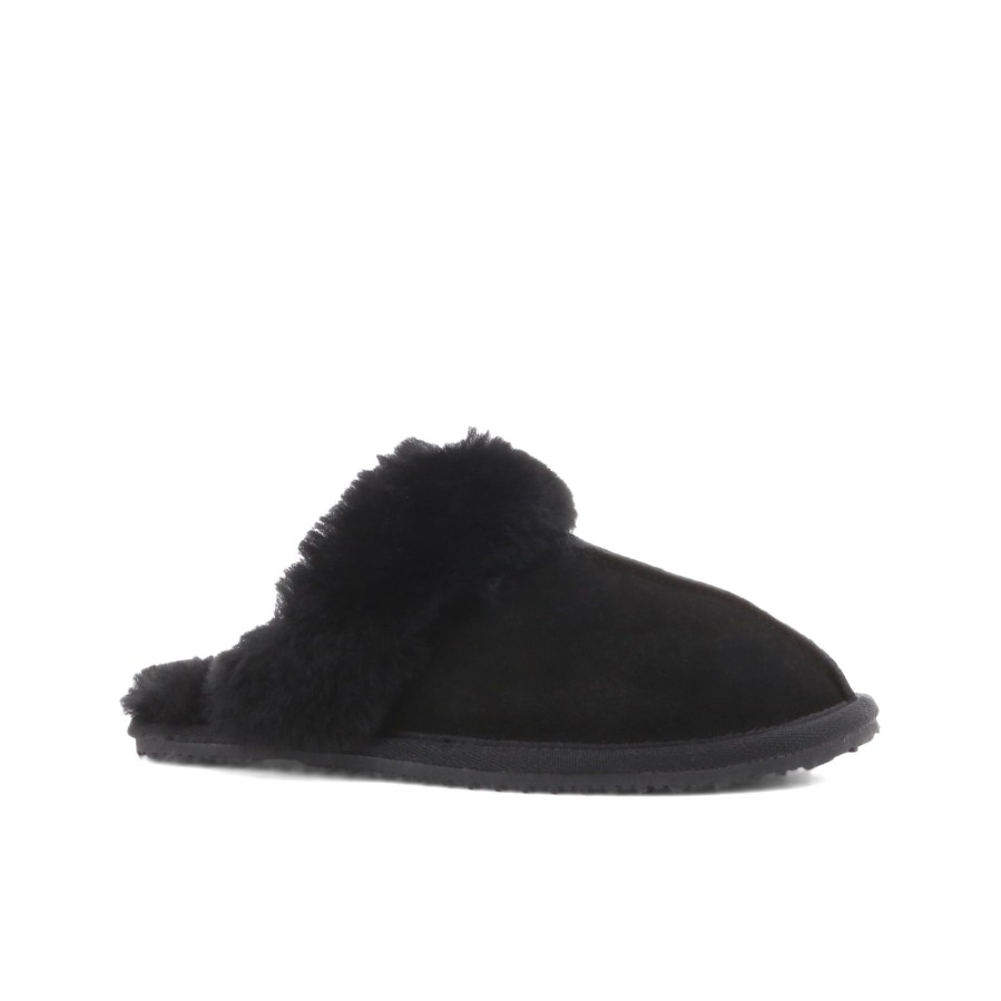 Women'S Number One Shoes Slip On Scuffs | Sheepz Scuffette Leather Slippers