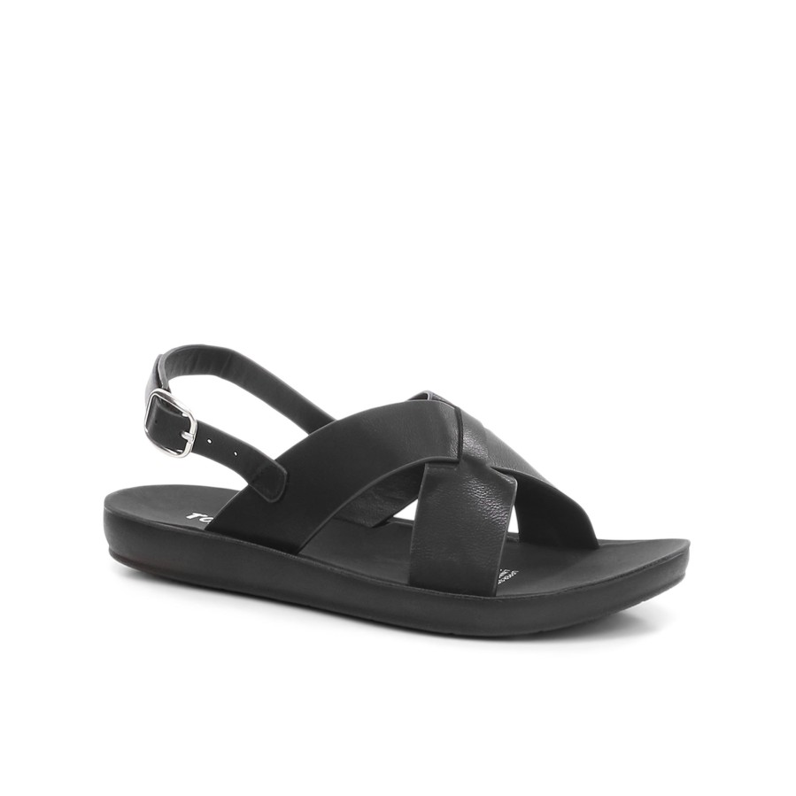 Kids' Number One Shoes Sandals | Macey Senior School Sandals Black