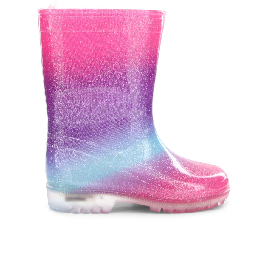 Kids' Number One Shoes Gumboots | Glitter Lights Toddler Gumboots