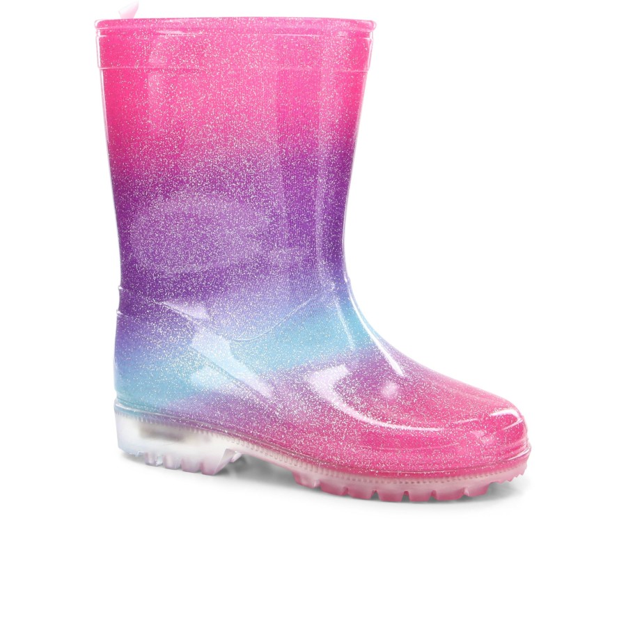 Kids' Number One Shoes Gumboots | Glitter Lights Toddler Gumboots