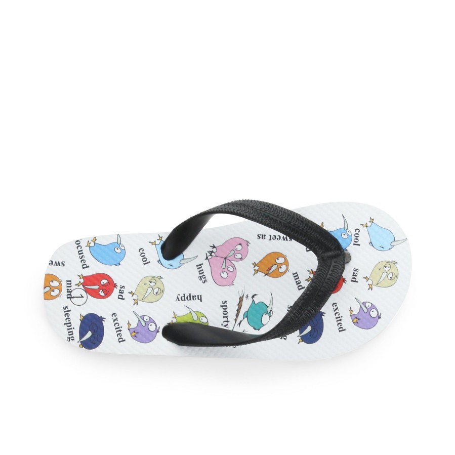 Kids' Number One Shoes Jandals | Kiwi Feelings Kids' Jandals White