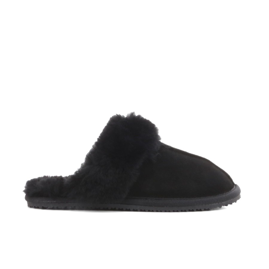 Women'S Number One Shoes Slip On Scuffs | Sheepz Scuffette Leather Slippers