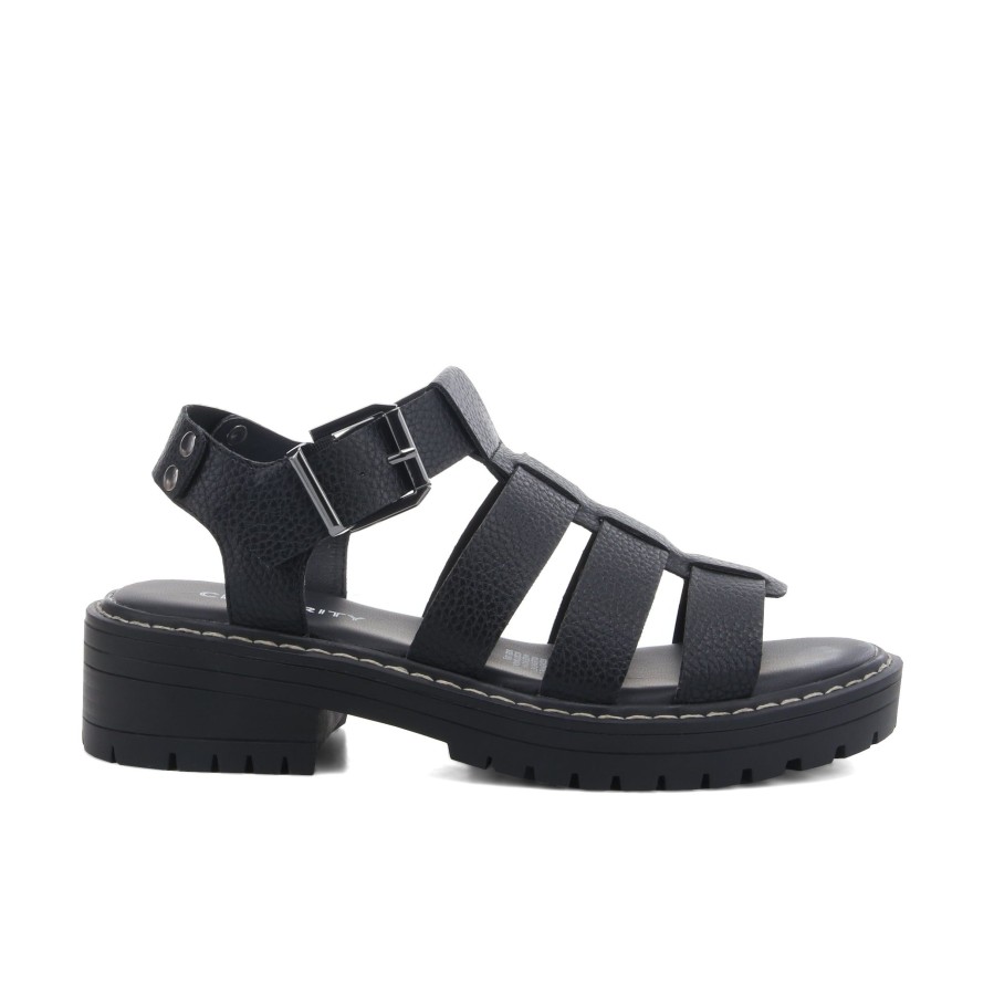 Women'S Number One Shoes Flats | Scout Sandals Black