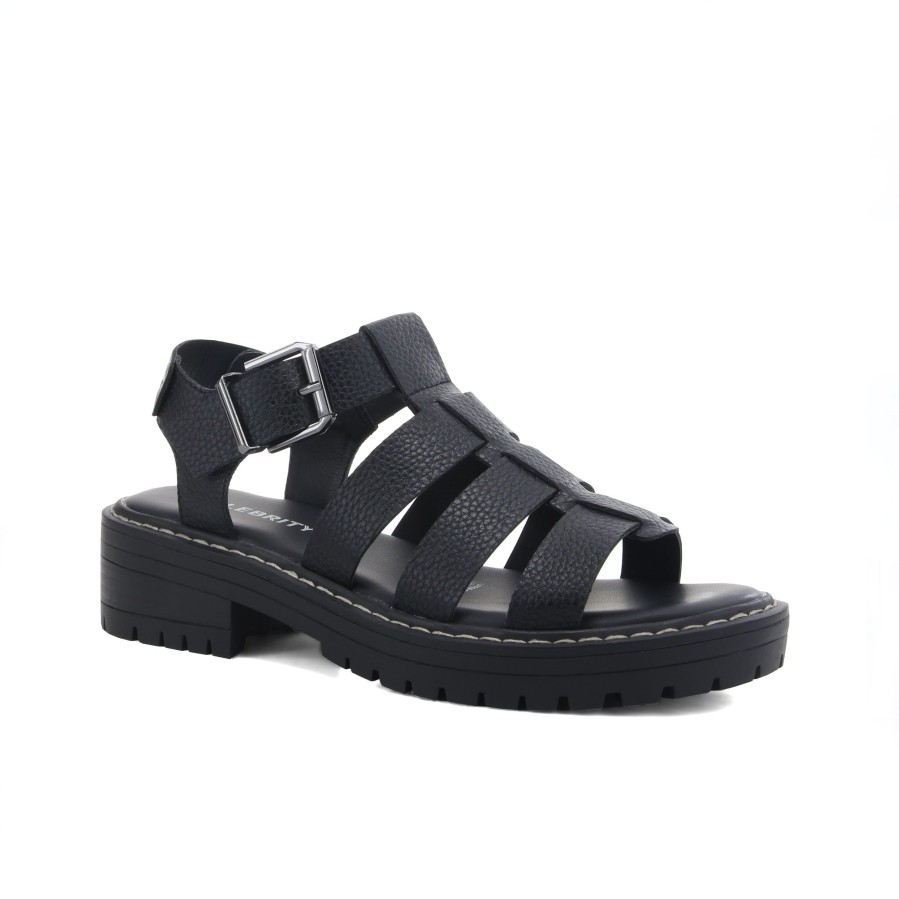 Women'S Number One Shoes Flats | Scout Sandals Black