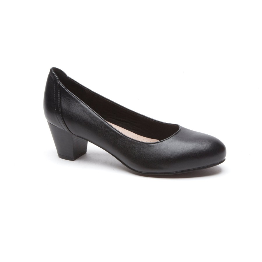 Women'S Number One Shoes Court | Grosby Ivy Heels Black