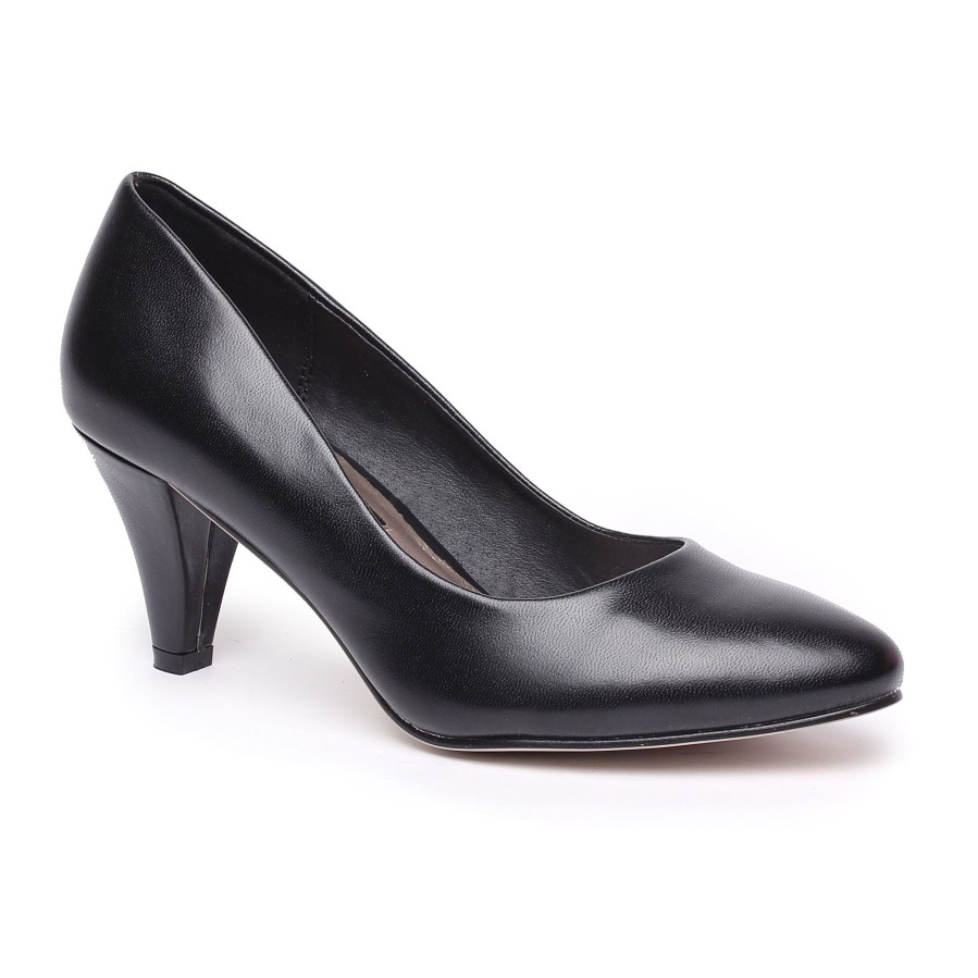 Women'S Number One Shoes Court | Brydie Court Heels Black