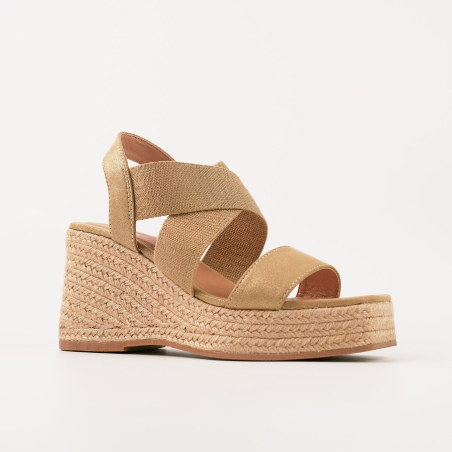 Women'S Number One Shoes Heels | Shine Espadrille Wedges