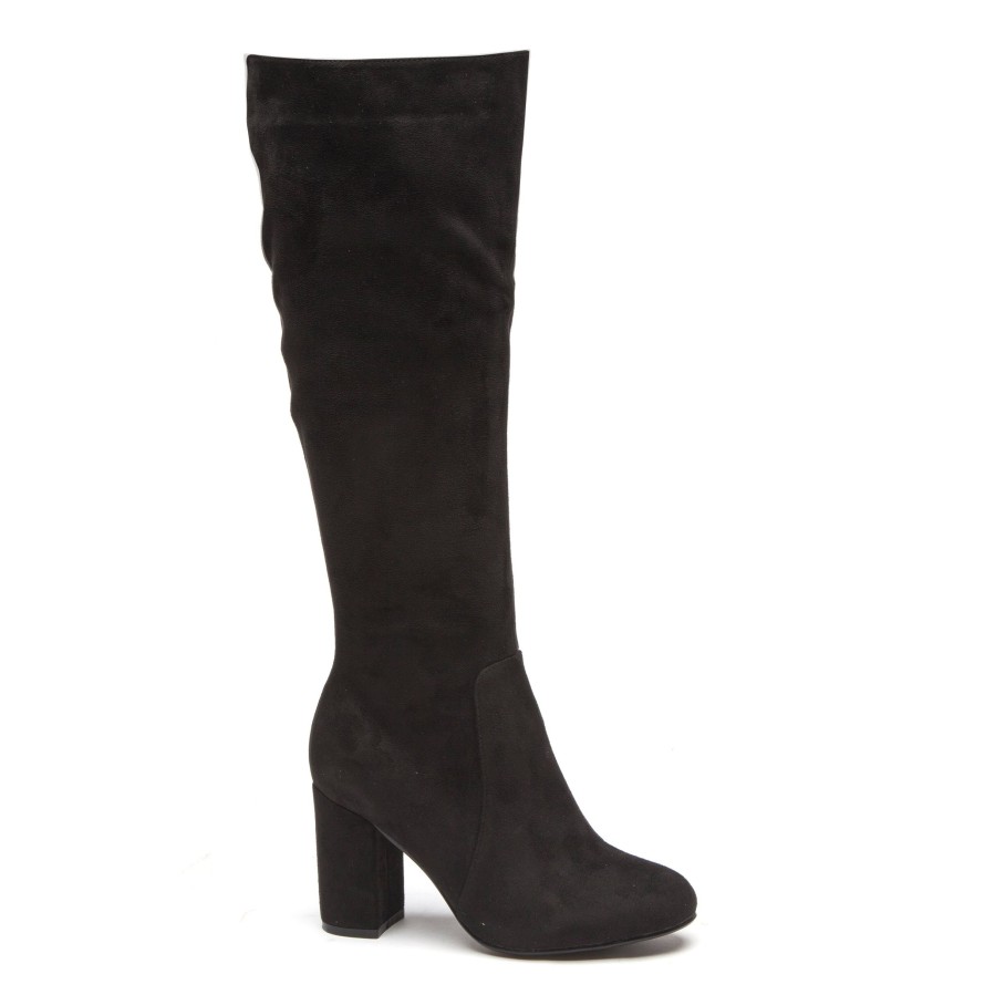 Women'S Number One Shoes Knee High | Step On Air Petra Boots - Wide Fit Black