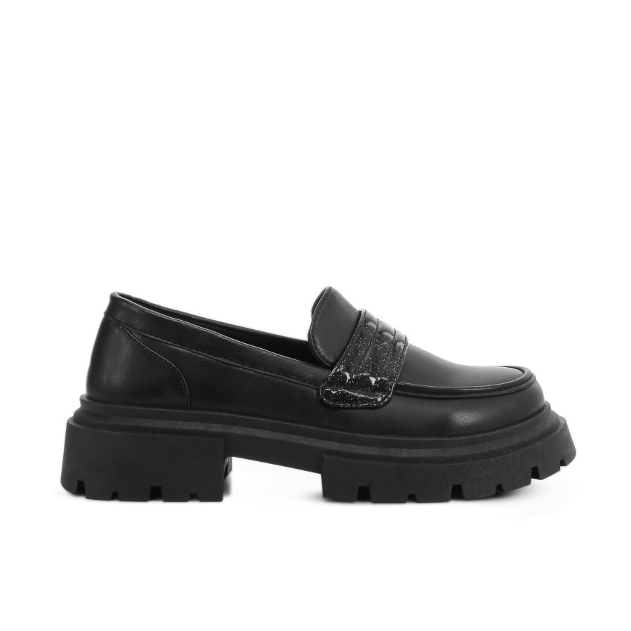 Kids' Number One Shoes Shoes | Marley Kids' Loafers Black