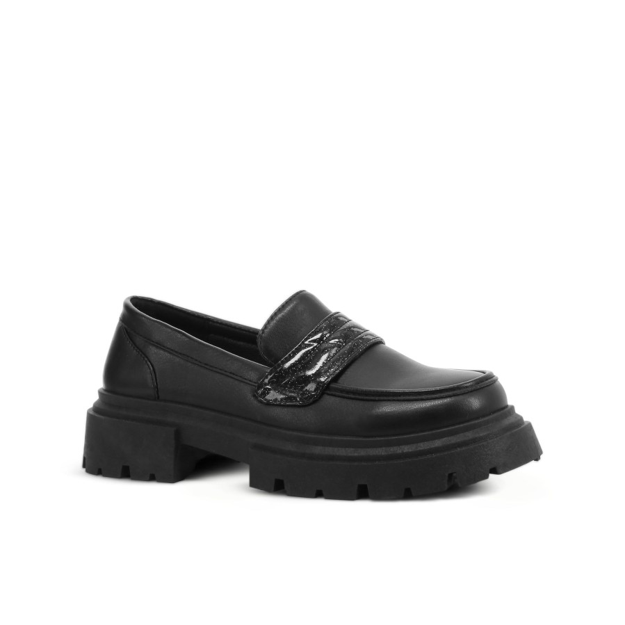 Kids' Number One Shoes Shoes | Marley Kids' Loafers Black