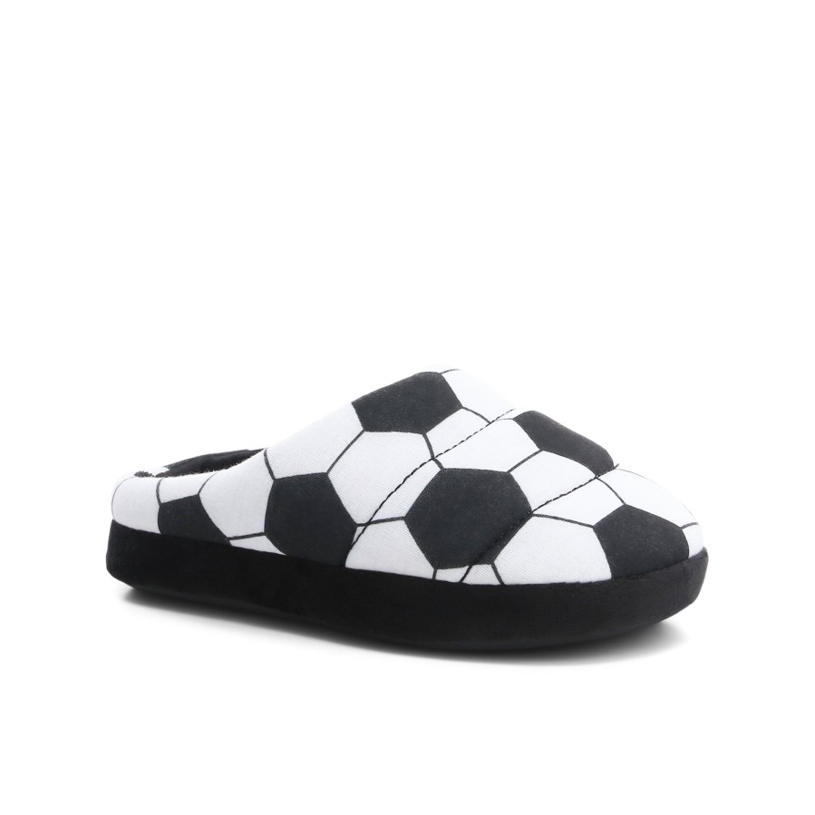 Kids' Number One Shoes Slippers | Football Kids' Slippers Black