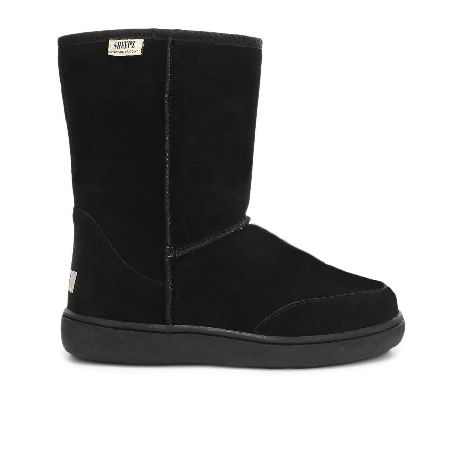 Men'S Number One Shoes Slipper Boots | Sheepz Wainui Short Leather Slipper Boots