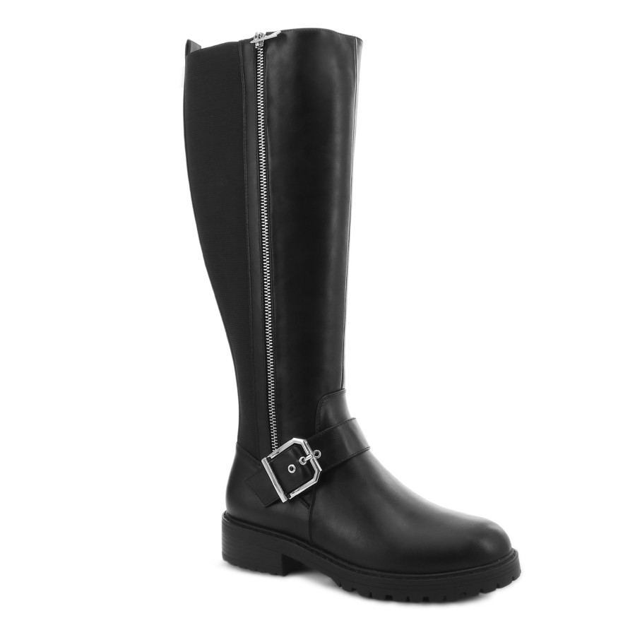 Women'S Number One Shoes Knee High | Kings Knee High Boots Black