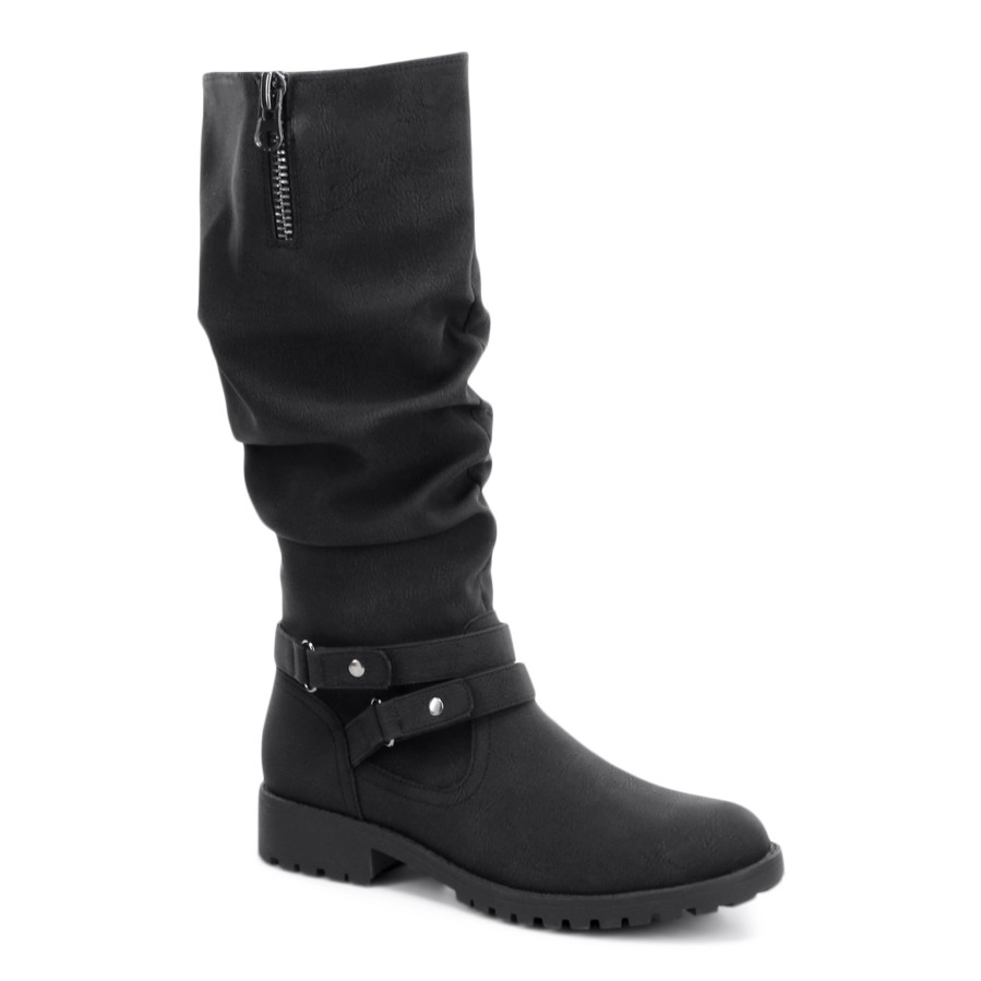 Women'S Number One Shoes Knee High | Paloma Rossi Lala Knee High Boots Black