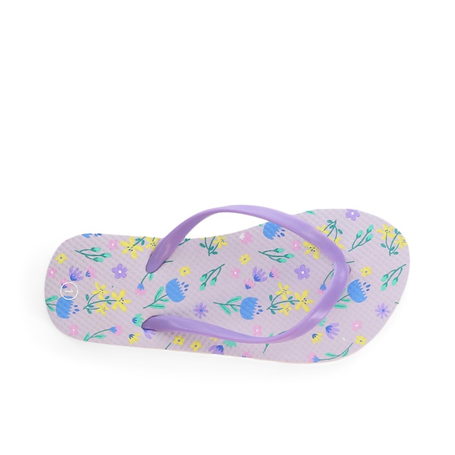 Kids' Number One Shoes Jandals | Wildflower Kids' Jandals Lilac