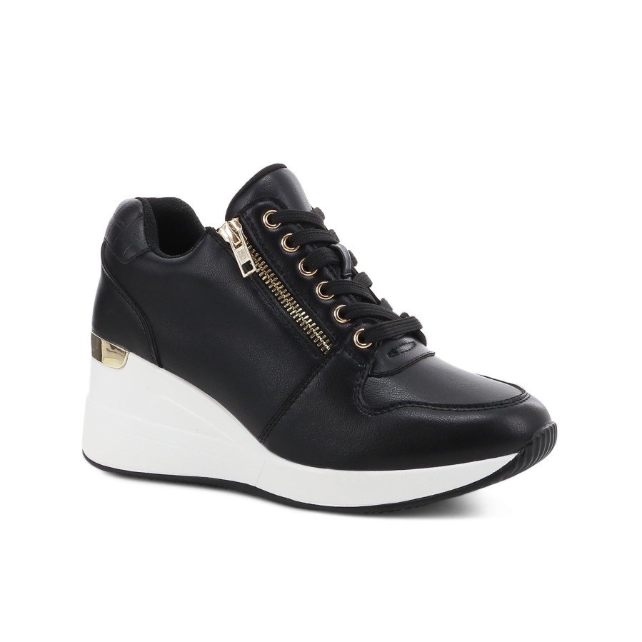 Women'S Number One Shoes Ankle | Riley Wedge Sneakers