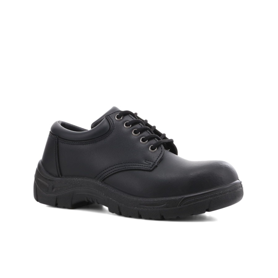 Men'S Number One Shoes Safety | Bata Rover Safety Shoes Black