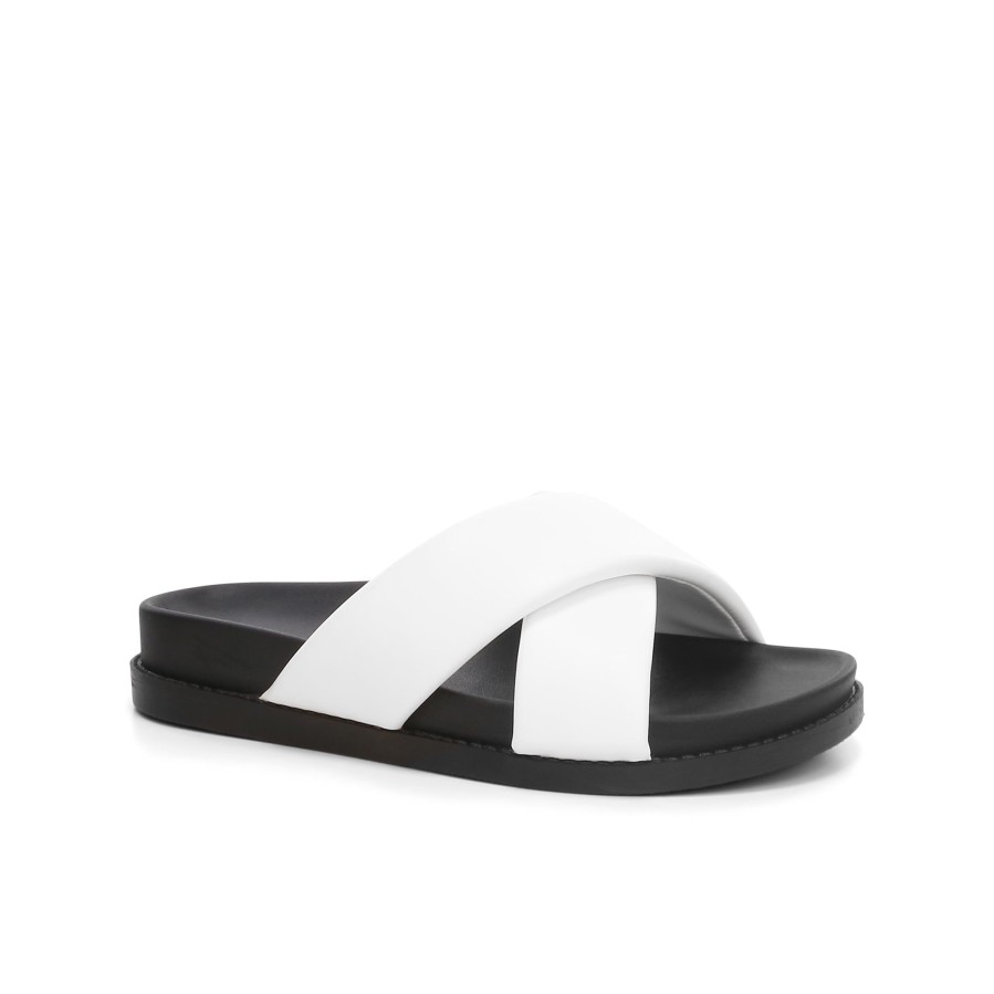 Women'S Number One Shoes Flats | Sutton Slides - Wide Fit