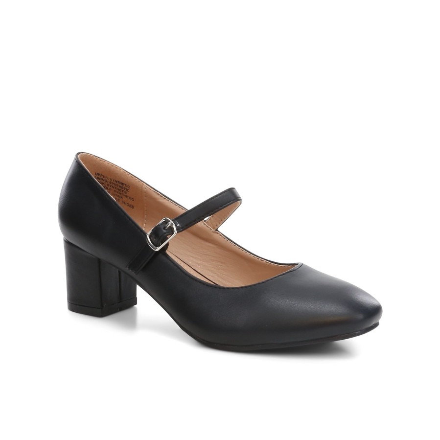 Kids' Number One Shoes Shoes | Grace Kids' Block Heels Black