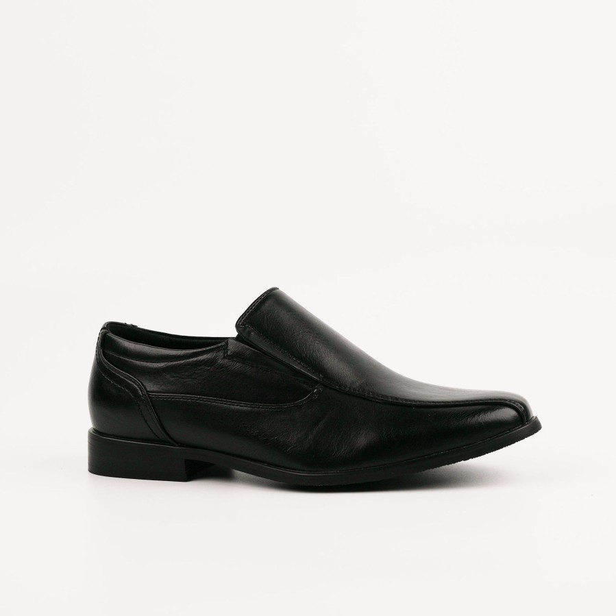 Men'S Number One Shoes Dress | Greenwood Wide Fit Dress Shoes Black