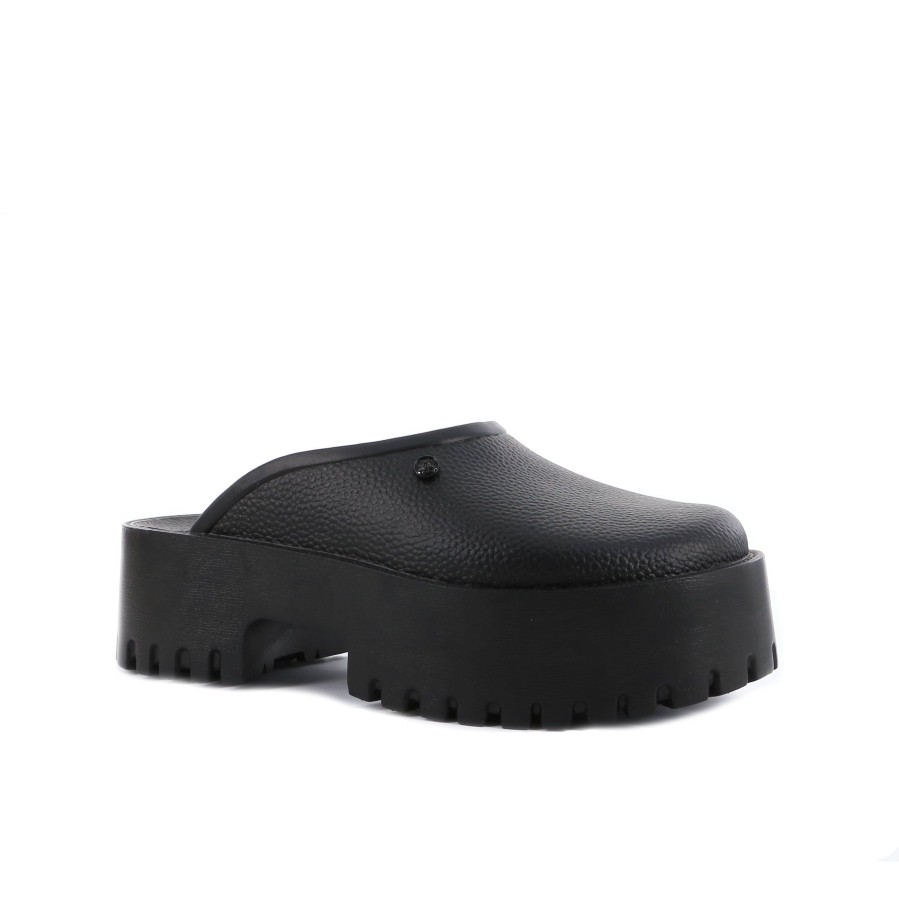 Women'S Number One Shoes Mules | Zomp Platform Mules Black