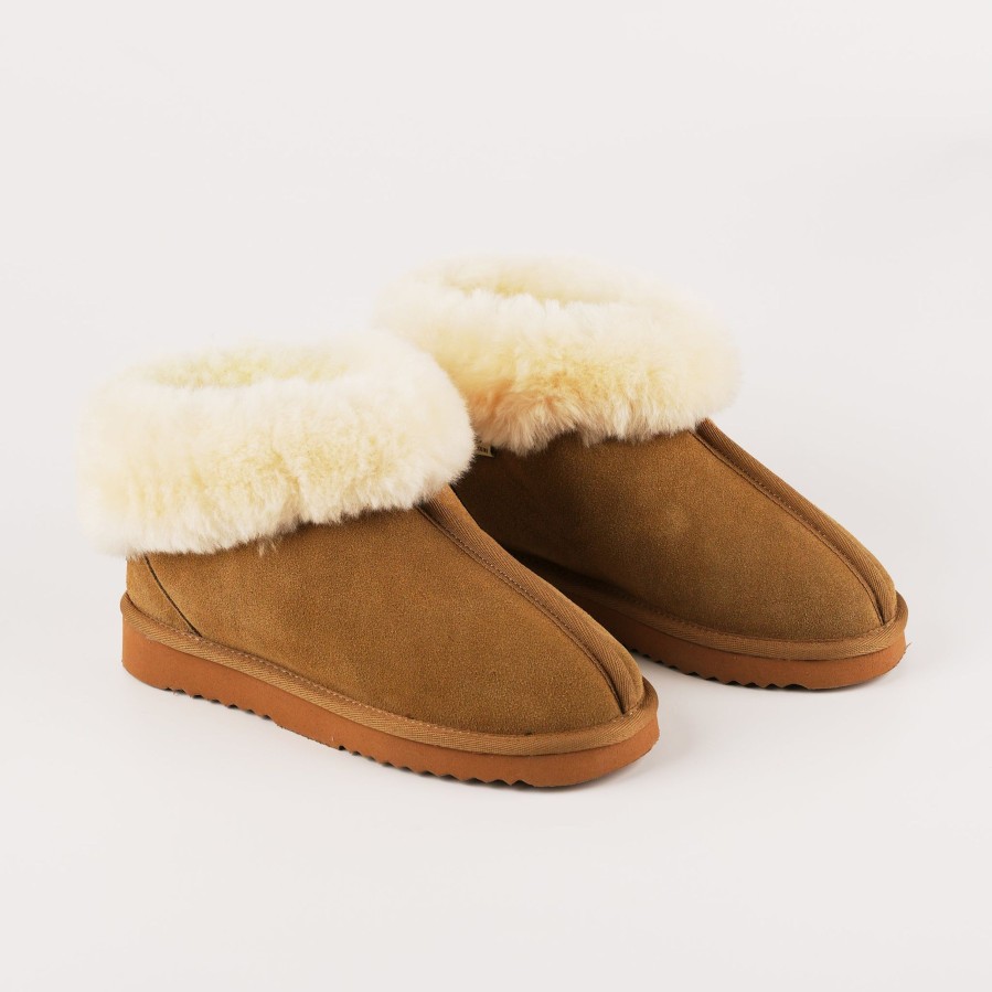 Women'S Number One Shoes Slipper Boots | Sheepz Waitohi Leather Slippers