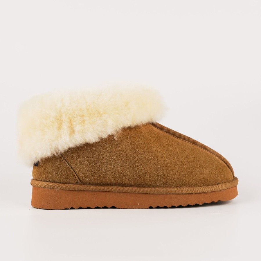 Women'S Number One Shoes Slipper Boots | Sheepz Waitohi Leather Slippers