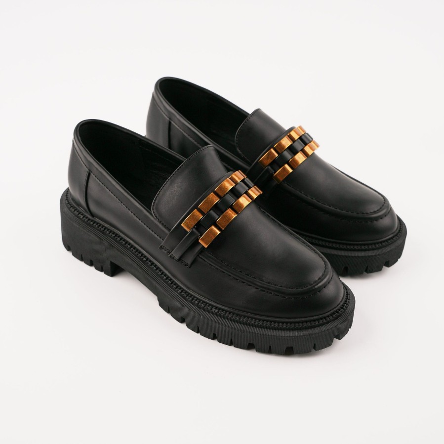 Women'S Number One Shoes Loafers | Exell Loafers Black