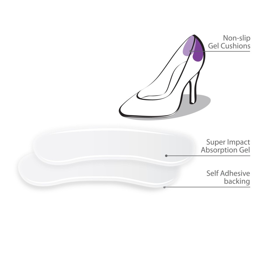 Women'S Number One Shoes Shoe Care | Maseur Gel Heel Shields No Colour