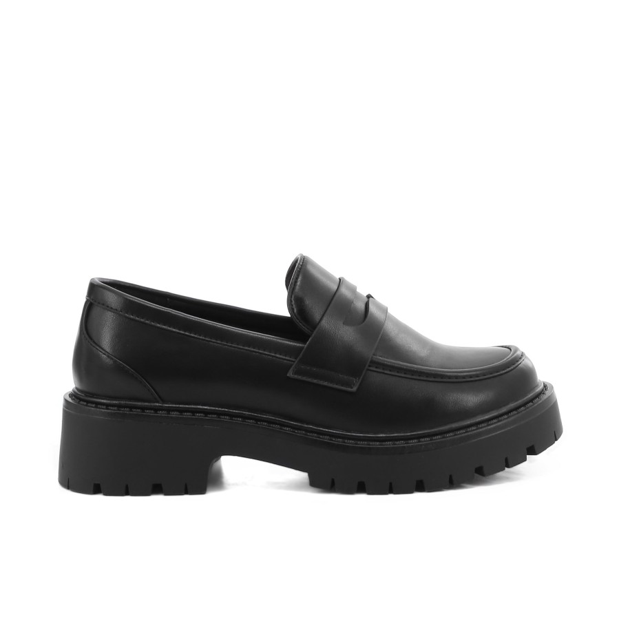 Women'S Number One Shoes Loafers | Ginger Loafers - Wide Fit Black