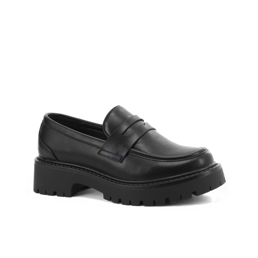 Women'S Number One Shoes Loafers | Ginger Loafers - Wide Fit Black