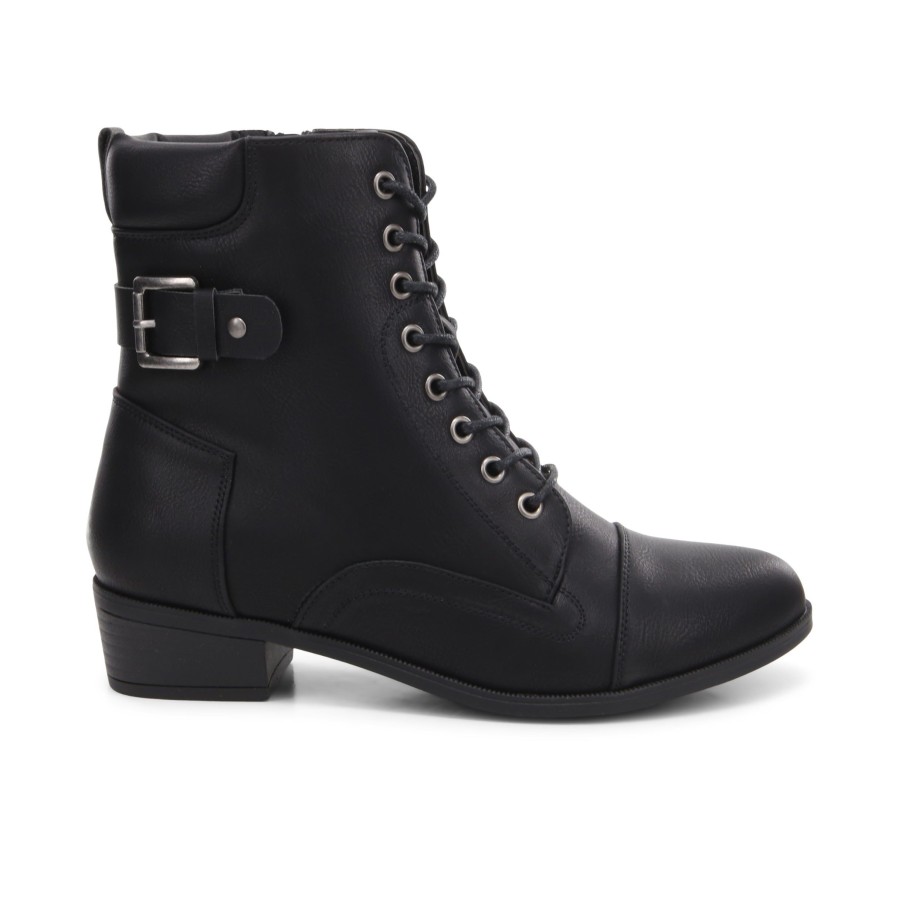 Women'S Number One Shoes Wide Fit | Sage Lace Up Ankle Boots - Wide Fit