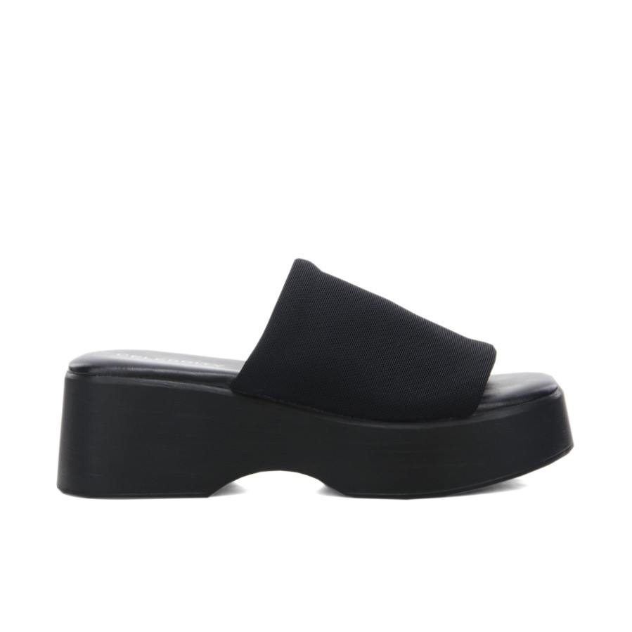 Women'S Number One Shoes Wedges | Paxton Slides Black