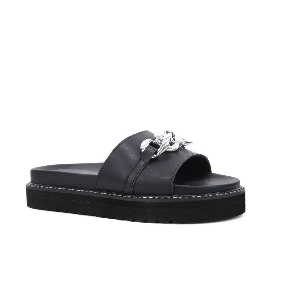 Women'S Number One Shoes Flats | Clemence Slides Black