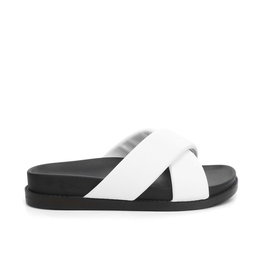 Women'S Number One Shoes Flats | Sutton Slides - Wide Fit