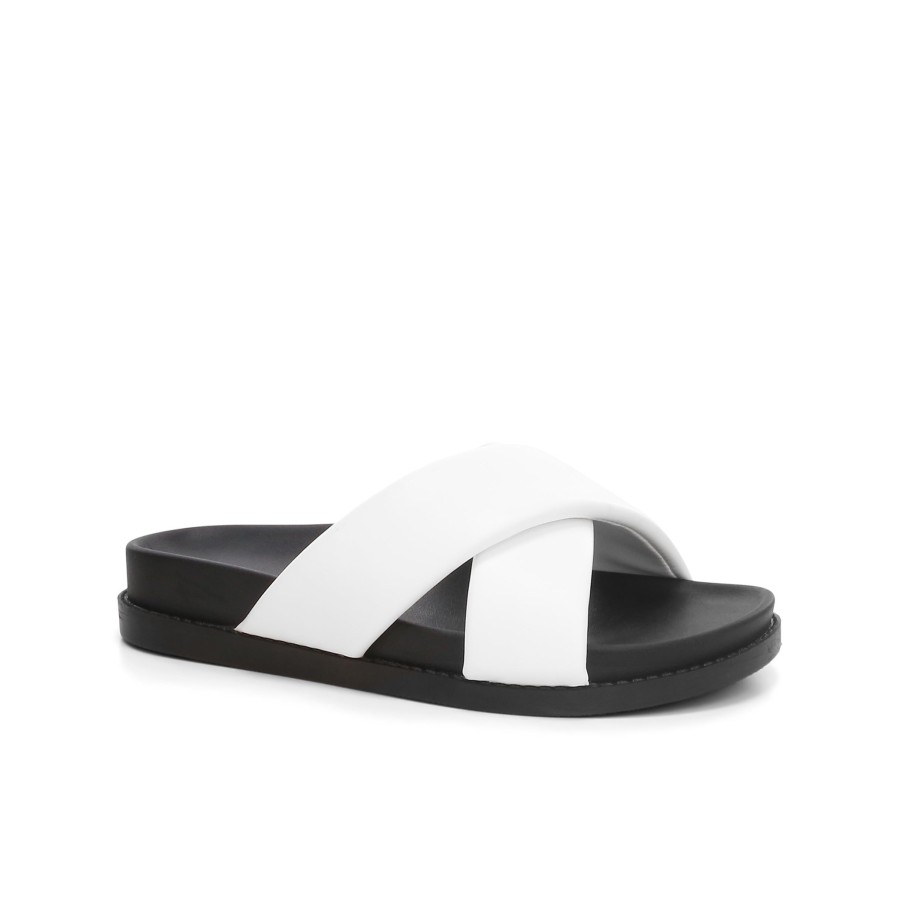 Women'S Number One Shoes Flats | Sutton Slides - Wide Fit