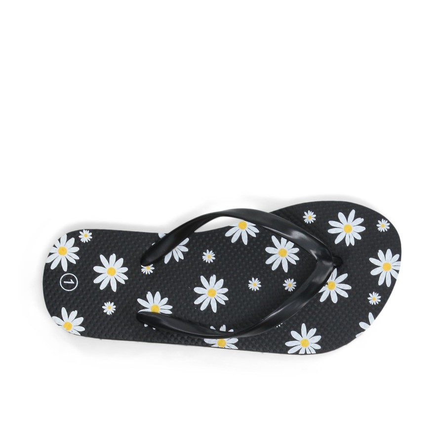 Kids' Number One Shoes Jandals | Ditzy Daisy Kids' Jandals Black